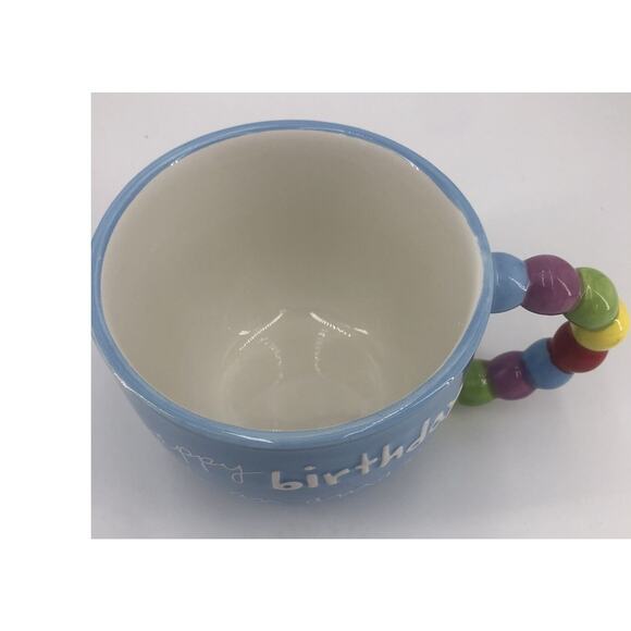 Mug Coffee Soup Tea Happy Birthday Sandra Magsamen Large 20 Ounce Blue - Picture 4 of 6